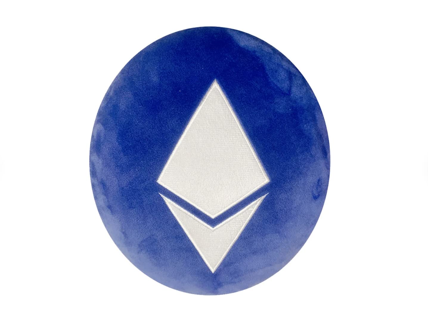 Ethereum 2.0 Transition Pillow - Multi-Colored, Embroidered, Round, Plush and Stuffed Limited Edition by BlockCraft.Shop