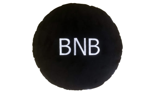 Binance Pillow - Embroidered Round Stuffed Plush Crypto Pillow by BlockCraft.Shop BNB Plush Pillow
