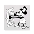 Steamboat Willie Coaster Black and White