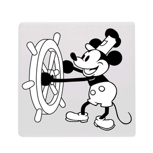 Steamboat Willie Coaster Black and White
