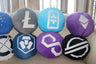 Ethereum 2.0 Transition Pillow - Multi-Colored, Embroidered, Round, Plush and Stuffed Limited Edition by BlockCraft.Shop