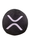 XRP Pillows - Embroidered Round Stuffed Plush Crypto Pillow by BlockCraft.Shop XRP Plush XRP Pillow