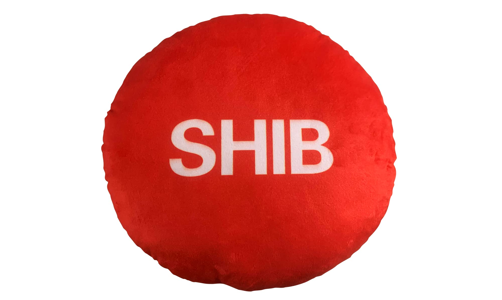 Shiba Inu Pillow - Round Stuffed Plush Crypto Pillow by BlockCraft.Shop SHIB Plush Pillow