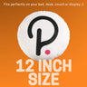 Polkadot Pillow - Round Stuffed Plush Crypto Pillow by BlockCraft.Shop DOT Plush Pillow