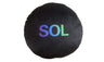 Solana Pillow - Round Stuffed Plush Crypto Pillow by BlockCraft.Shop SOL Plush Pillow