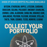 Cosmos Pillow - Embroidered Round Stuffed Plush Crypto Pillow by BlockCraft.Shop Atom Plush Pillow