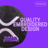 XRP Pillows - Embroidered Round Stuffed Plush Crypto Pillow by BlockCraft.Shop XRP Plush XRP Pillow