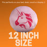 Uniswap Pillow - Round Stuffed Plush Crypto Pillow by BlockCraft.Shop UNI Plush Pillow