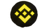 Binance Pillow - Embroidered Round Stuffed Plush Crypto Pillow by BlockCraft.Shop BNB Plush Pillow
