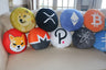 Monero Pillow - Round Stuffed Plush Crypto Pillow by BlockCraft.Shop XMR Plush Pillow
