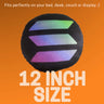 Solana Pillow - Round Stuffed Plush Crypto Pillow by BlockCraft.Shop SOL Plush Pillow