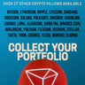 TRON Pillow - Embroidered Round Stuffed Plush Crypto Pillow by BlockCraft.Shop TRX Plush Pillow