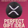 XRP Pillows - Embroidered Round Stuffed Plush Crypto Pillow by BlockCraft.Shop XRP Plush XRP Pillow