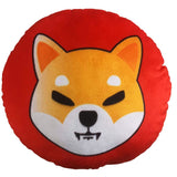 Shiba Inu Pillow - Round Stuffed Plush Crypto Pillow by BlockCraft.Shop SHIB Plush Pillow