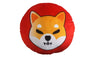 Shiba Inu Pillow - Round Stuffed Plush Crypto Pillow by BlockCraft.Shop SHIB Plush Pillow