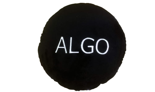 Algorand Pillow - Embroidered Round Stuffed Plush Crypto Pillow by BlockCraft.Shop ALGO Plush Pillow
