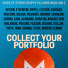 Monero Pillow - Round Stuffed Plush Crypto Pillow by BlockCraft.Shop XMR Plush Pillow