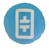 Theta Network Pillow - Embroidered Round Stuffed Plush Crypto Pillow by BlockCraft.Shop Theta Plush Pillow