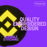 Binance Pillow - Embroidered Round Stuffed Plush Crypto Pillow by BlockCraft.Shop BNB Plush Pillow
