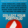 Avalanche Pillow - Embroidered Round Stuffed Plush Crypto Pillow by BlockCraft.Shop AVAX Plush Pillow
