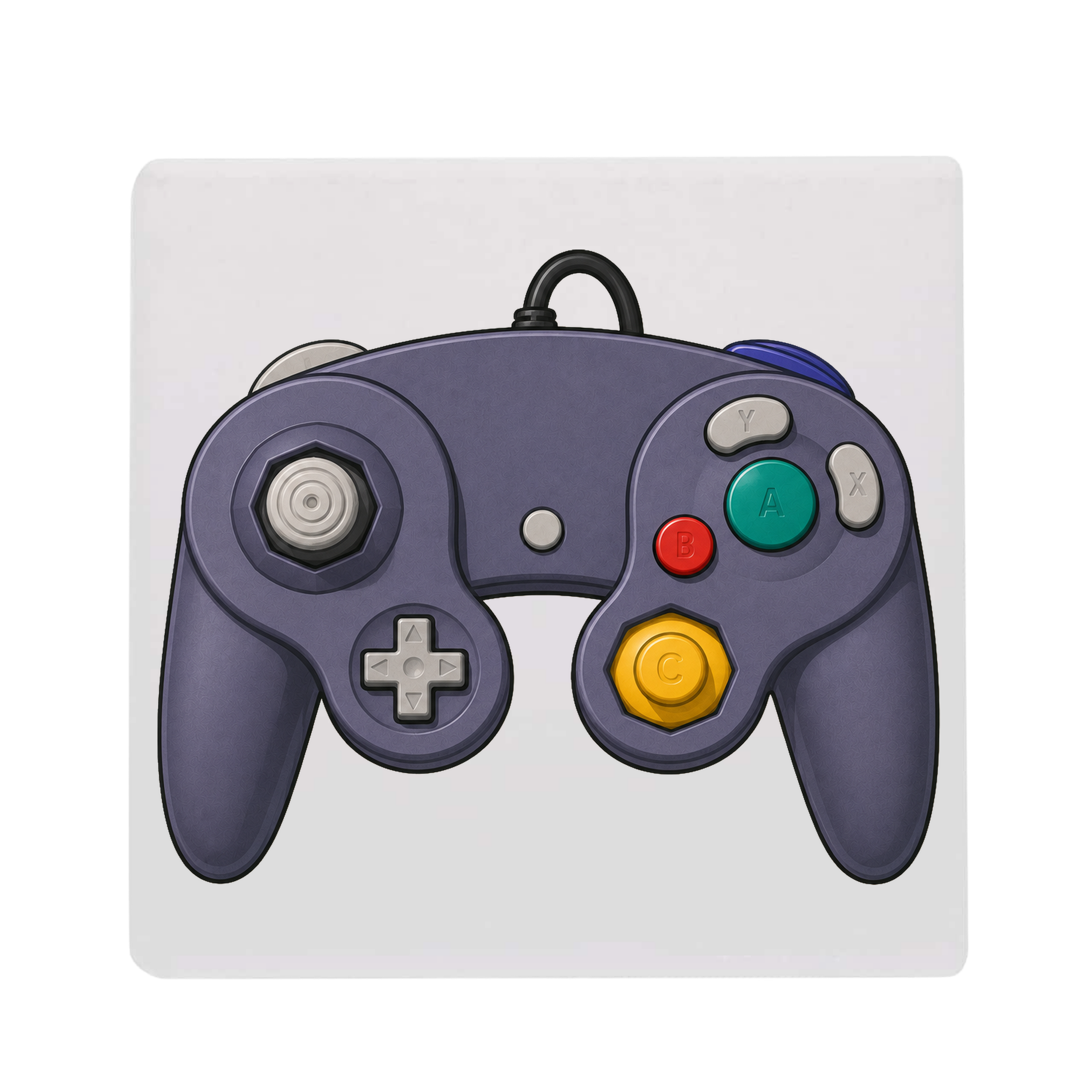 Retro Gamecube Purple Controller