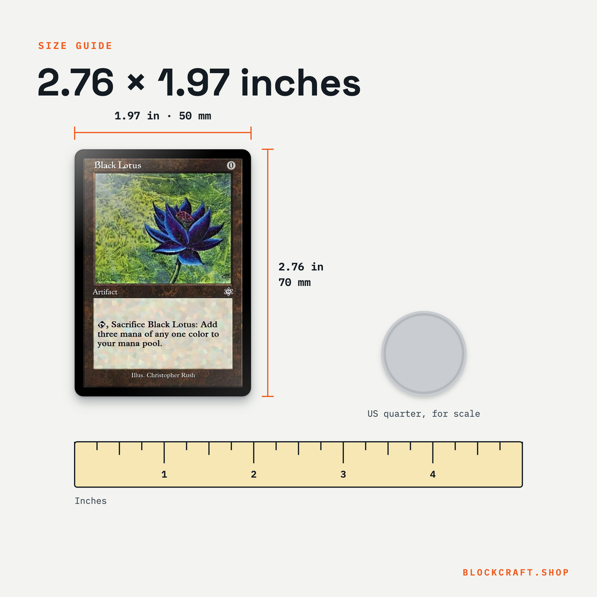 Size guide 2.76 x 1.97 inches