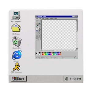 Win95 MS Paint Coaster