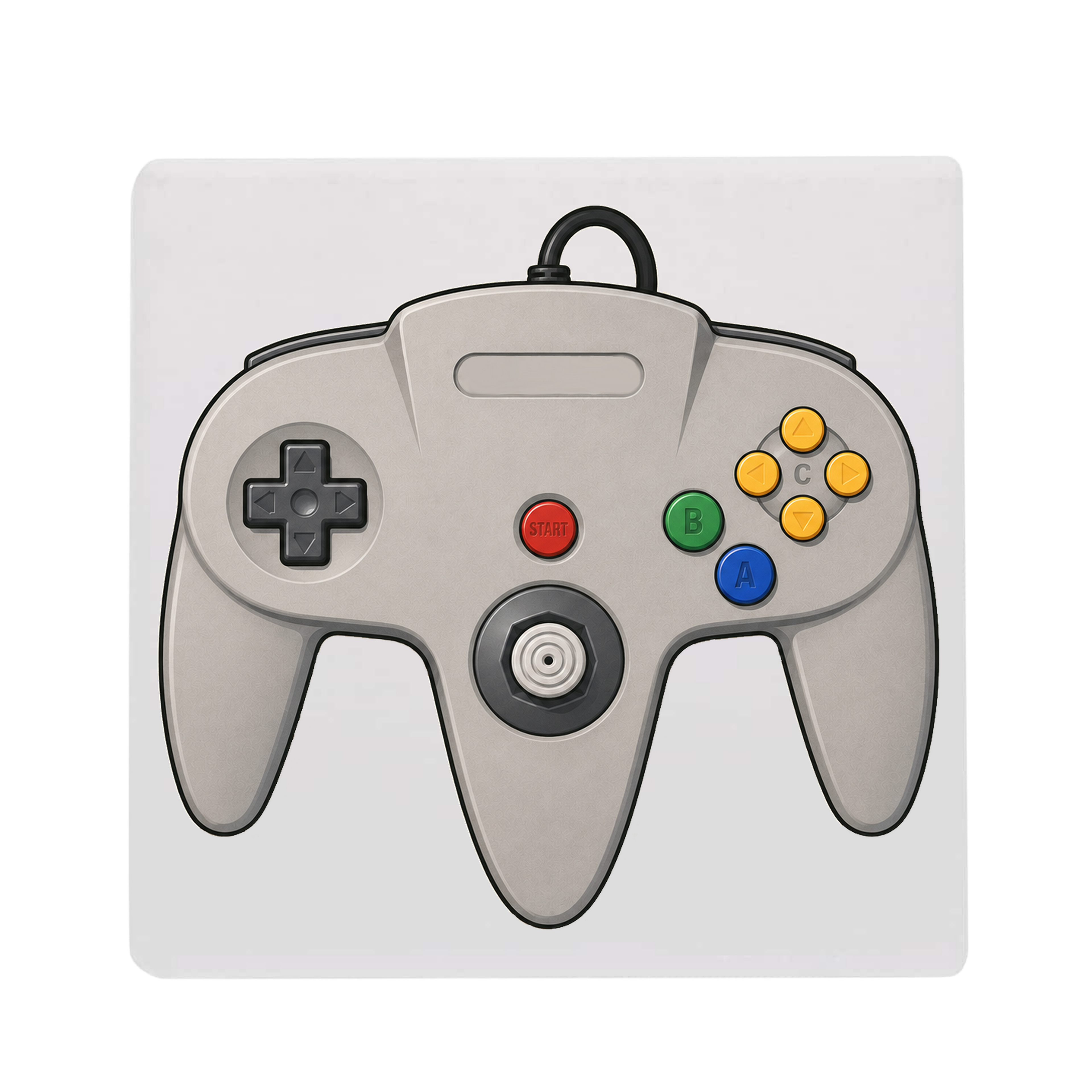Retro N64 Gray Controller