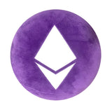 Ethereum 2.0 Transition Pillow - Multi-Colored, Embroidered, Round, Plush and Stuffed Limited Edition by BlockCraft.Shop