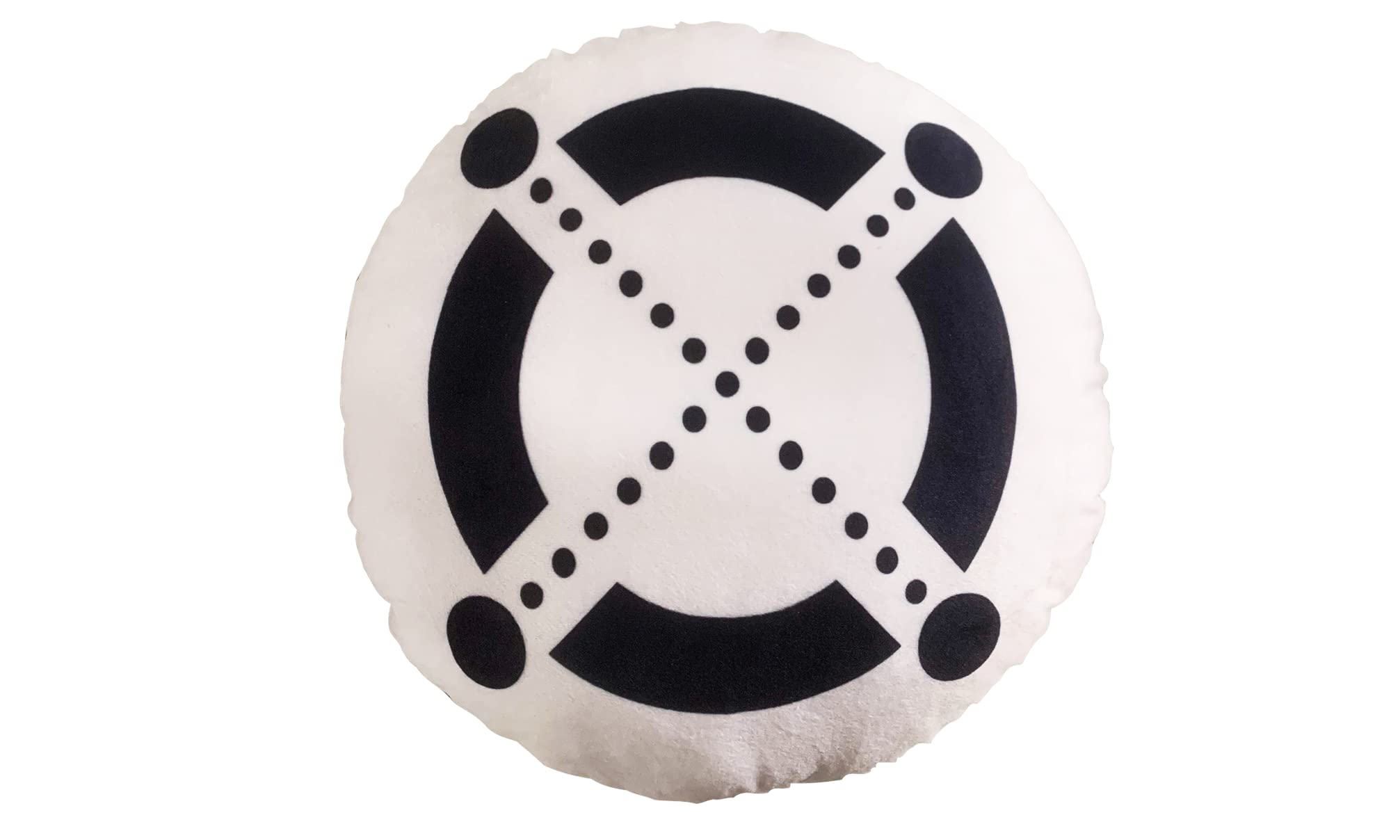 Elrond Pillow - Round Stuffed Plush Crypto Pillow by BlockCraft.Shop EGLD Plush Pillow