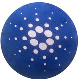 Cardano Pillow - Round Stuffed Plush Crypto Pillow by BlockCraft.Shop ADA Plush Pillow