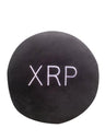 XRP Pillows - Embroidered Round Stuffed Plush Crypto Pillow by BlockCraft.Shop XRP Plush XRP Pillow