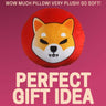 Shiba Inu Pillow - Round Stuffed Plush Crypto Pillow by BlockCraft.Shop SHIB Plush Pillow