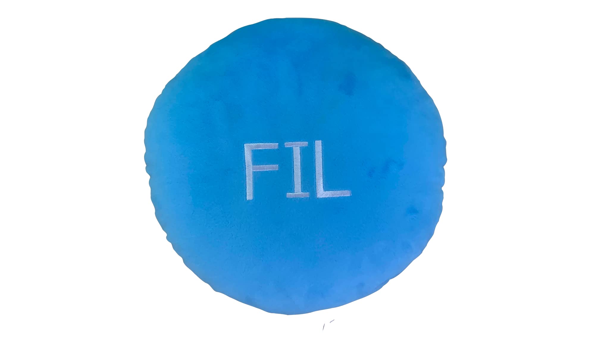 Filecoin Pillow - Embroidered Round Stuffed Plush Crypto Pillow by BlockCraft.Shop FIL Plush Pillow