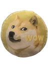 Dogecoin Pillows - Round Stuffed Plush Crypto Pillow by BlockCraft.Shop Doge Plush Pillow 32 cm