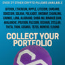Polygon Pillow - Embroidered Round Stuffed Plush Crypto Pillow by BlockCraft.Shop Matic Plush Pillow