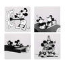 Steamboat Willie vintage cartoon ceramic coaster set of 4