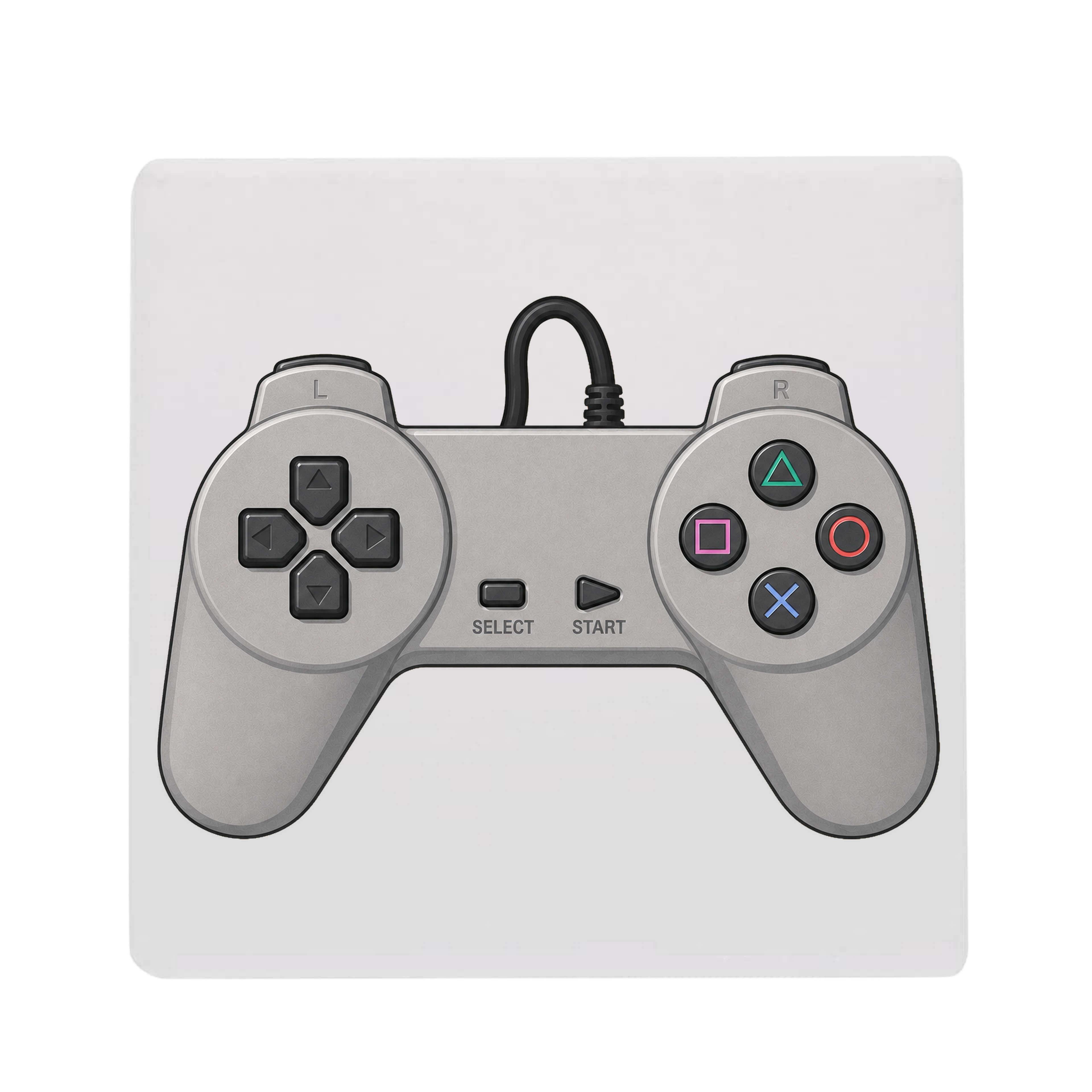 Retro PS1 Gray Controller