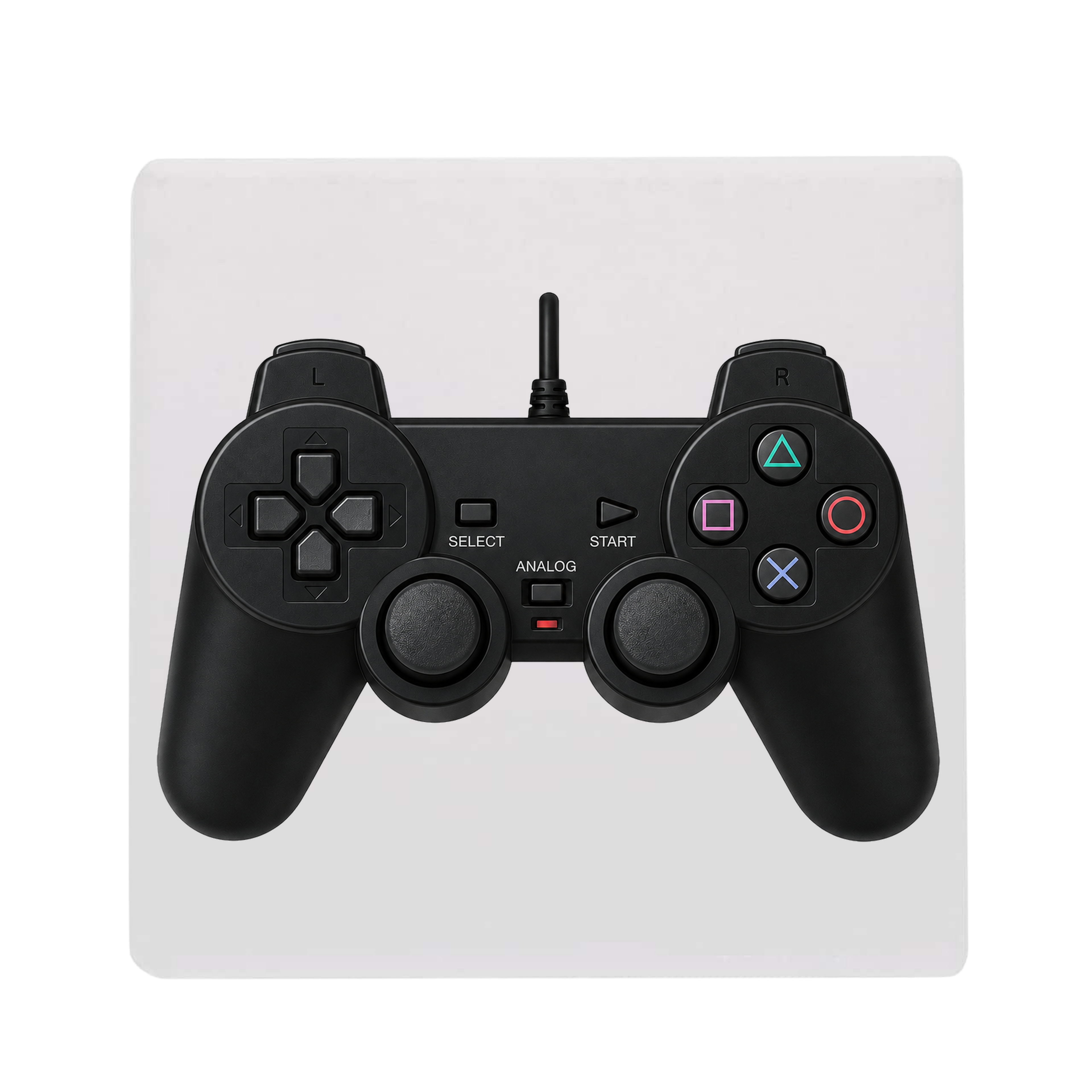 Retro PS2 Black Controller